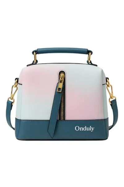 Bolso Onduly ®Dus Multicolor, cuero, correa de Hombro incluido, Cremallera Reforzada