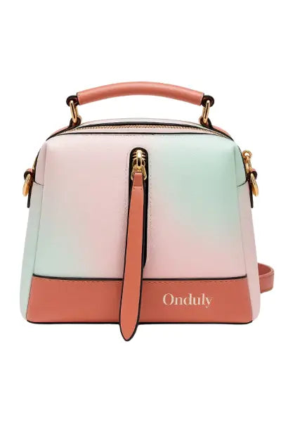 Bolso Onduly ®Dus Multicolor, cuero, correa de Hombro incluido, Cremallera Reforzada